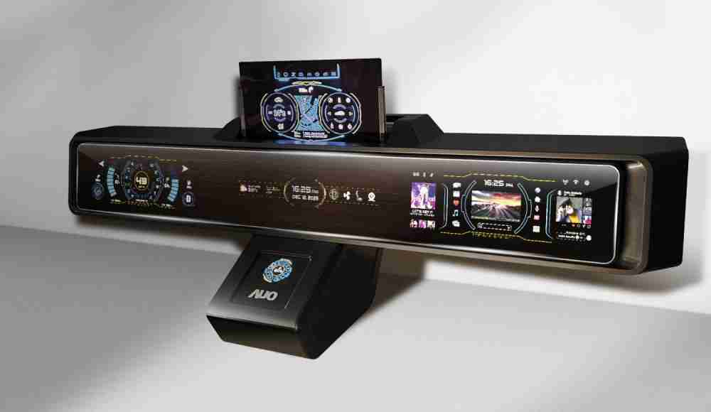 YAXIN111Micro LED沉浸式车舱显示方案结合 可卷式、、、、可伸缩的Micro LED应用并可呈现不同的质感纹路，，展现人性化设计